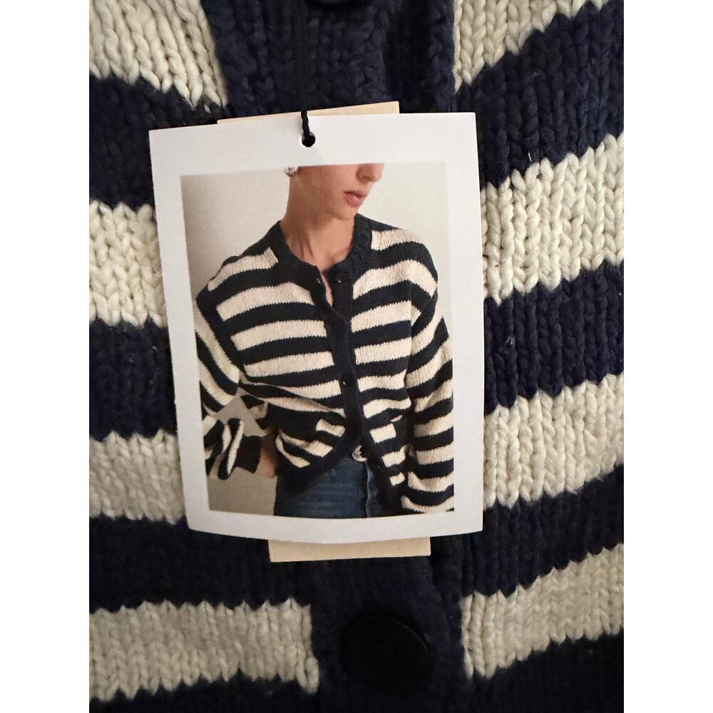 New Nation La Tessa blue & white cardigan sz XS - Picture 6 of 6